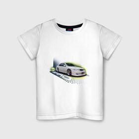 Детская футболка хлопок с принтом Nissan CEFIRO в Курске, 100% хлопок | круглый вырез горловины, полуприлегающий силуэт, длина до линии бедер | nissan cefiro | ниссан | ниссан цефиро | японские автомобили