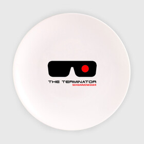 Тарелка 3D с принтом The Terminator в Курске, фарфор | диаметр - 210 мм
диаметр для нанесения принта - 120 мм | terminator | очки терминатор | терминатор | шварценеггер | шварцнеггер