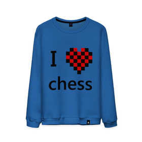 Мужской свитшот хлопок с принтом I love chess в Курске, 100% хлопок |  | Тематика изображения на принте: chess | i love chess | шахматы | я люблю шахматы