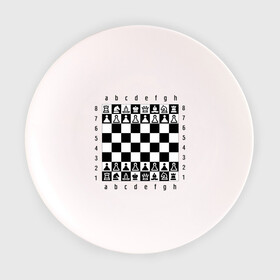 Тарелка с принтом Шахматная достка в Курске, фарфор | диаметр - 210 мм
диаметр для нанесения принта - 120 мм | шахматист | шахматная доска | шахматы