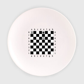 Тарелка с принтом Комбинация шах и мат в Курске, фарфор | диаметр - 210 мм
диаметр для нанесения принта - 120 мм | Тематика изображения на принте: checkmate | мат | шах | шах и мат | шахматист | шахматная доска | шахматы