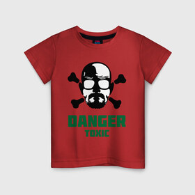Детская футболка хлопок с принтом Danger Toxic в Курске, 100% хлопок | круглый вырез горловины, полуприлегающий силуэт, длина до линии бедер | danger | danger toxic | toxic | кино | мультфильмы и тв | опасно таксин