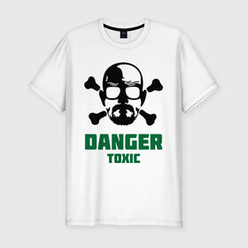 Мужская футболка премиум с принтом Danger Toxic в Курске, 92% хлопок, 8% лайкра | приталенный силуэт, круглый вырез ворота, длина до линии бедра, короткий рукав | danger | danger toxic | toxic | кино | мультфильмы и тв | опасно таксин