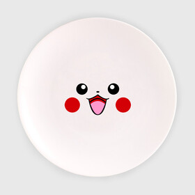 Тарелка 3D с принтом Серый Pikachu в Курске, фарфор | диаметр - 210 мм
диаметр для нанесения принта - 120 мм | happy pikachu | pikachu | пикачу | покемоны | счастливый пикачу