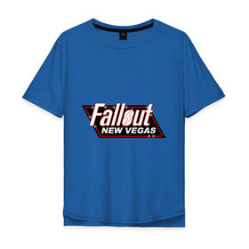 Мужская футболка хлопок Oversize с принтом Fallout new vegas в Курске, 100% хлопок | свободный крой, круглый ворот, “спинка” длиннее передней части | fallout | логотип | ньюс вегас | постапокалиптические | фаллаут | фоллаут