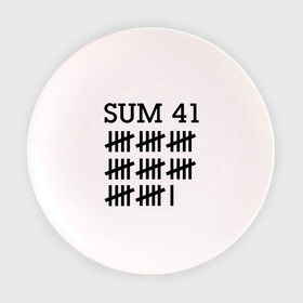 Тарелка 3D с принтом Sum 41 black в Курске, фарфор | диаметр - 210 мм
диаметр для нанесения принта - 120 мм | sum 41 | музыка | панк рок | рок | сам 41
