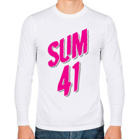 Мужской лонгслив хлопок с принтом Sum 41 logo в Курске, 100% хлопок |  | Тематика изображения на принте: sum 41 | музыка | панк рок | рок | сам 41