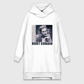 Платье-худи хлопок с принтом Nirvana  Kurt Cobain в Курске,  |  | kurt cobain | nirvana | группы | курт кобейн | музыка | музыкальные группы. курт | нирвана