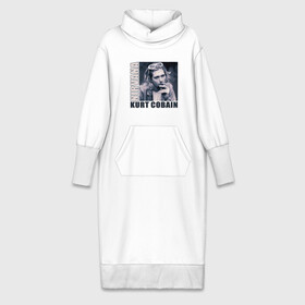 Платье удлиненное хлопок с принтом Nirvana  Kurt Cobain в Курске,  |  | kurt cobain | nirvana | группы | курт кобейн | музыка | музыкальные группы. курт | нирвана