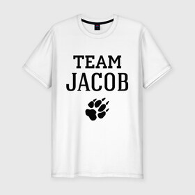 Мужская футболка премиум с принтом Team Jacob step в Курске, 92% хлопок, 8% лайкра | приталенный силуэт, круглый вырез ворота, длина до линии бедра, короткий рукав | 