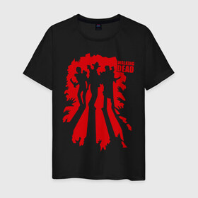 Мужская футболка хлопок с принтом Walking dead 3 heroes в Курске, 100% хлопок | прямой крой, круглый вырез горловины, длина до линии бедер, слегка спущенное плечо. | walking dead | живые мертвецы | сериалы