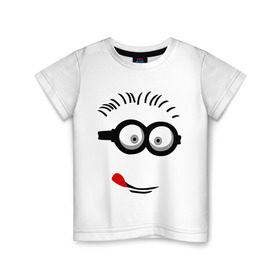 Детская футболка хлопок с принтом Funny boy в Курске, 100% хлопок | круглый вырез горловины, полуприлегающий силуэт, длина до линии бедер | funny boy | smile | веселый мальчик | смайлик | смайлы | улыбка