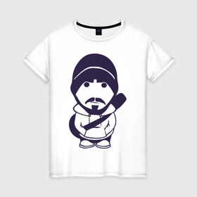 Женская футболка хлопок с принтом Freestyler в Курске, 100% хлопок | прямой крой, круглый вырез горловины, длина до линии бедер, слегка спущенное плечо | freestyler | rap | реп | русский рэп | рэп | фристайл