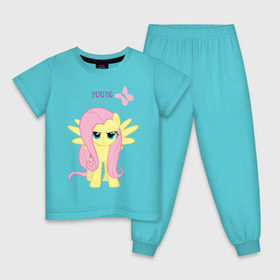 Детская пижама хлопок с принтом Naughty Fluttershy в Курске, 100% хлопок |  брюки и футболка прямого кроя, без карманов, на брюках мягкая резинка на поясе и по низу штанин
 | fluttershy | naughty | naughty fluttershy | pony | мой маленький пони | пони