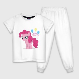Детская пижама хлопок с принтом Young Pinkie Pie в Курске, 100% хлопок |  брюки и футболка прямого кроя, без карманов, на брюках мягкая резинка на поясе и по низу штанин
 | pie | young | young pinkie pie | детские | мой маленький пони | пони