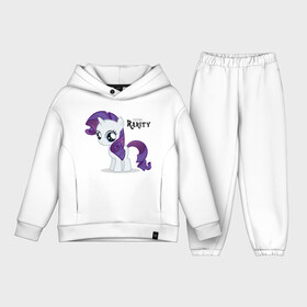 Детский костюм хлопок Oversize с принтом Young Rarity в Курске,  |  | rarity | young | young rarity | детские | мой маленький пони | пони