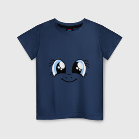 Детская футболка хлопок с принтом Мордочка Пинки Пай в Курске, 100% хлопок | круглый вырез горловины, полуприлегающий силуэт, длина до линии бедер | детские | детям | для детей | лицо | мой маленький пони | мордочка | пони | улыбка