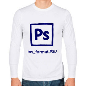 Мужской лонгслив хлопок с принтом Photoshop в Курске, 100% хлопок |  | photoshop | дизайнер | инструменты | профессии | фотошоп