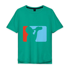 Мужская футболка хлопок Oversize с принтом алкоспорт в Курске, 100% хлопок | свободный крой, круглый ворот, “спинка” длиннее передней части | бутылка | водка | спиртное