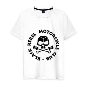 Мужская футболка хлопок с принтом Black rebel motorcycle club в Курске, 100% хлопок | прямой крой, круглый вырез горловины, длина до линии бедер, слегка спущенное плечо. | black rebel | black rebel motorcycle club | motorcycle club | мотоциклы