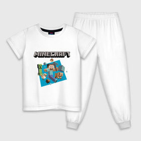 Детская пижама хлопок с принтом Heroes of Minecraft в Курске, 100% хлопок |  брюки и футболка прямого кроя, без карманов, на брюках мягкая резинка на поясе и по низу штанин
 | boom | minecraft | игры | компьютерные игры | майнкрафт