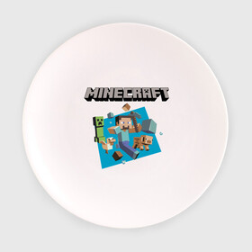 Тарелка 3D с принтом Heroes of Minecraft в Курске, фарфор | диаметр - 210 мм
диаметр для нанесения принта - 120 мм | boom | minecraft | игры | компьютерные игры | майнкрафт
