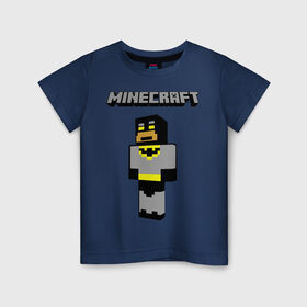 Детская футболка хлопок с принтом Mine в Курске, 100% хлопок | круглый вырез горловины, полуприлегающий силуэт, длина до линии бедер | Тематика изображения на принте: boom | minecraft | игры | компьютерные игры | майнкрафт
