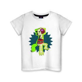 Детская футболка хлопок с принтом The creeper в Курске, 100% хлопок | круглый вырез горловины, полуприлегающий силуэт, длина до линии бедер | крипер