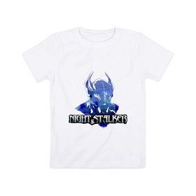 Детская футболка хлопок с принтом Night stalker в Курске, 100% хлопок | круглый вырез горловины, полуприлегающий силуэт, длина до линии бедер | dota | dota 2 | windrunner | герои dota | герои доты | дота | дота 2 | игры | компьютерные игры