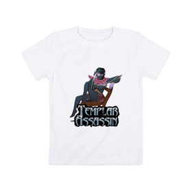 Детская футболка хлопок с принтом Templar assassin в Курске, 100% хлопок | круглый вырез горловины, полуприлегающий силуэт, длина до линии бедер | Тематика изображения на принте: dota | dota 2 | дота | дота 2 | компьютерные игры | персонаж доты