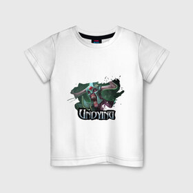Детская футболка хлопок с принтом Undying в Курске, 100% хлопок | круглый вырез горловины, полуприлегающий силуэт, длина до линии бедер | dota | dota 2 | дота | дота 2 | компьютерные игры | персонаж доты