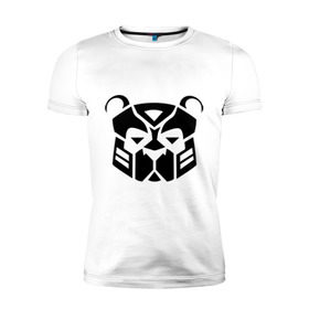Мужская футболка премиум с принтом Pandabot в Курске, 92% хлопок, 8% лайкра | приталенный силуэт, круглый вырез ворота, длина до линии бедра, короткий рукав | 