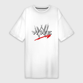 Платье-футболка хлопок с принтом WWE   горизонталь в Курске,  |  | wrestling | wwe | бои без правил | реслинг | рестлинг | спорт