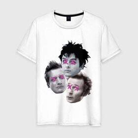 Мужская футболка хлопок с принтом Green Day wtf в Курске, 100% хлопок | прямой крой, круглый вырез горловины, длина до линии бедер, слегка спущенное плечо. | green day | rock | грин дэй | группа | музыка | рок группа | солист | участники