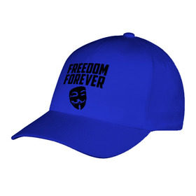 Бейсболка с принтом Freedom forever в Курске, 100% хлопок | классический козырек, металлическая застежка-регулятор размера | freedom | freedom forever | виндета | свобода на всегда