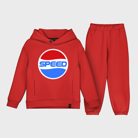 Детский костюм хлопок Oversize с принтом Pepsi Speed в Курске,  |  | pepsi | speed | антибренд | бренд | пепси | скорость