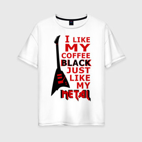 Женская футболка хлопок Oversize с принтом Mindless Self Indulgence - Coffee black в Курске, 100% хлопок | свободный крой, круглый ворот, спущенный рукав, длина до линии бедер
 | Тематика изображения на принте: metal | rock | метал | музыка | рок