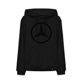Мужская толстовка хлопок с принтом Mercedes-Benz logo в Курске, френч-терри, мягкий теплый начес внутри (100% хлопок) | карман-кенгуру, эластичные манжеты и нижняя кромка, капюшон с подкладом и шнурком | mercedes | mercedes benz | логотип mercedes | логотип mercedes benz | логотип мерседерс бенс | мерен | мерседерс | мерседерс бенс