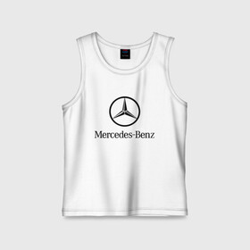 Детская майка хлопок с принтом Logo Mercedes-Benz в Курске,  |  | mercedes | mercedes benz | логотип mercedes | логотип mercedes benz | логотип мерседерс бенс | мерен | мерседерс | мерседерс бенс
