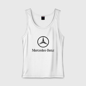 Женская майка хлопок с принтом Logo Mercedes-Benz в Курске, 95% хлопок, 5% эластан |  | mercedes | mercedes benz | логотип mercedes | логотип mercedes benz | логотип мерседерс бенс | мерен | мерседерс | мерседерс бенс