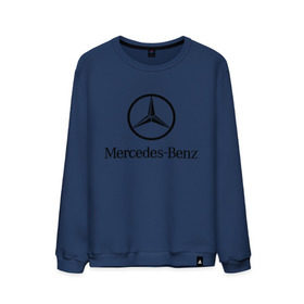 Мужской свитшот хлопок с принтом Logo Mercedes-Benz в Курске, 100% хлопок |  | mercedes | mercedes benz | логотип mercedes | логотип mercedes benz | логотип мерседерс бенс | мерен | мерседерс | мерседерс бенс