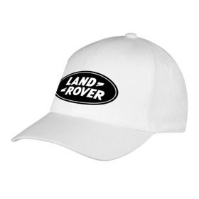 Бейсболка с принтом Land Rover logo в Курске, 100% хлопок | классический козырек, металлическая застежка-регулятор размера | land rove | автомобиль land rove | автомобиль ланд ровер | ланд ровер