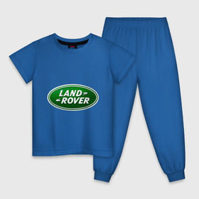 Детская пижама хлопок с принтом Logo Land Rover в Курске, 100% хлопок |  брюки и футболка прямого кроя, без карманов, на брюках мягкая резинка на поясе и по низу штанин
 | land rove | автомобиль land rove | автомобиль ланд ровер | ланд ровер