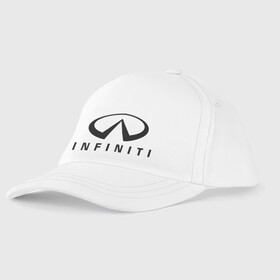 Детская бейсболка с принтом Infiniti logo в Курске, 100% хлопок | классический козырек, металлическая застежка-регулятор размера | Тематика изображения на принте: infiniti автомобиль | автомобиль инфинити | инфинити | логотип infiniti | логотип инфинити