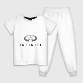 Детская пижама хлопок с принтом Logo Infiniti в Курске, 100% хлопок |  брюки и футболка прямого кроя, без карманов, на брюках мягкая резинка на поясе и по низу штанин
 | infiniti автомобиль | автомобиль инфинити | инфинити | логотип infiniti | логотип инфинити