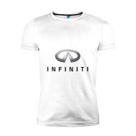 Мужская футболка премиум с принтом Logo Infiniti в Курске, 92% хлопок, 8% лайкра | приталенный силуэт, круглый вырез ворота, длина до линии бедра, короткий рукав | Тематика изображения на принте: infiniti автомобиль | автомобиль инфинити | инфинити | логотип infiniti | логотип инфинити