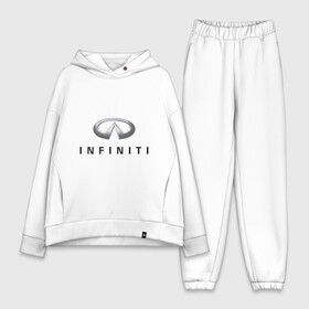 Женский костюм хлопок Oversize с принтом Logo Infiniti в Курске,  |  | infiniti автомобиль | автомобиль инфинити | инфинити | логотип infiniti | логотип инфинити