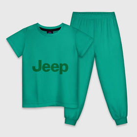 Детская пижама хлопок с принтом Logo Jeep в Курске, 100% хлопок |  брюки и футболка прямого кроя, без карманов, на брюках мягкая резинка на поясе и по низу штанин
 | jeep | автомобиль jeep | автомобиль джип | джип | логотип jeep | логотип джип