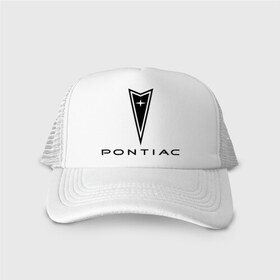 Кепка тракер с сеткой с принтом Pontiac logo в Курске, трикотажное полотно; задняя часть — сетка | длинный козырек, универсальный размер, пластиковая застежка | pontiac | автомобиль pontiac | логотип pontiac | логотип понтиак | понтиак | понтиак автомобиль