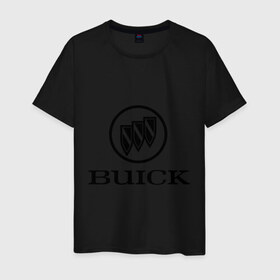 Мужская футболка хлопок с принтом Buick logo в Курске, 100% хлопок | прямой крой, круглый вырез горловины, длина до линии бедер, слегка спущенное плечо. | 
